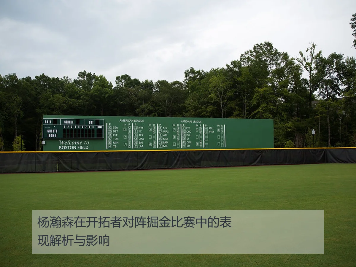 杨瀚森在开拓者对阵掘金比赛中的表现解析与影响